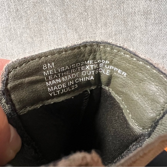 NWT Splendid Melisa Block Heel Suede Chelsea Boots Olive 8 - Picture 8 of 8